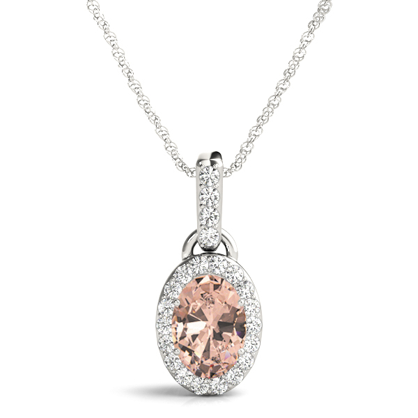 Tashan 0.20 - 3.00 Carat Morganite 4 Prong  Necklace