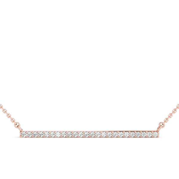 0.12 Ct Lab-Created Round Cut Gabriella  Diamond Necklaces in Silver 925
