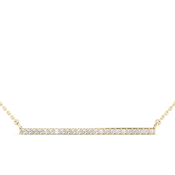 0.12 Ct Lab-Created Round Cut Gabriella  Diamond Necklaces in Silver 925