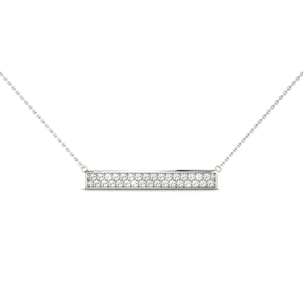 Anna Lab Grown Bar Set Diamond Necklace