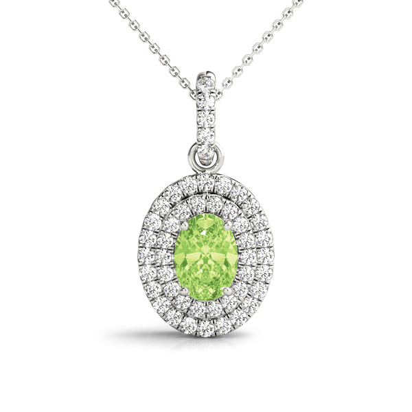 Tatia 0.40 - 3.00 Carat Peridot 4 Prong  Necklace