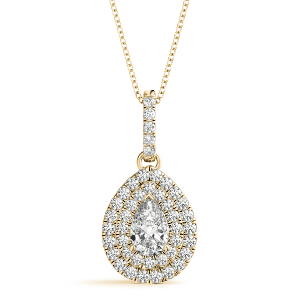 Telma Natural Diamond 3 Prong  Necklace