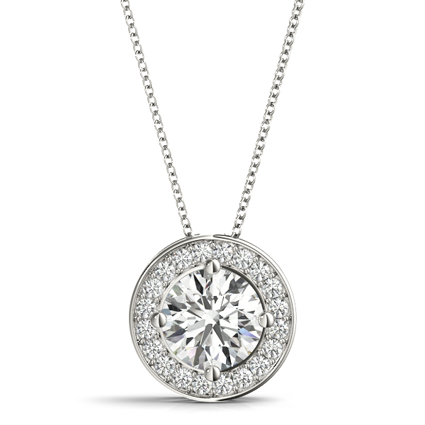 Treasa 1.00 Carat Natural Diamond 4 Prong  Necklace