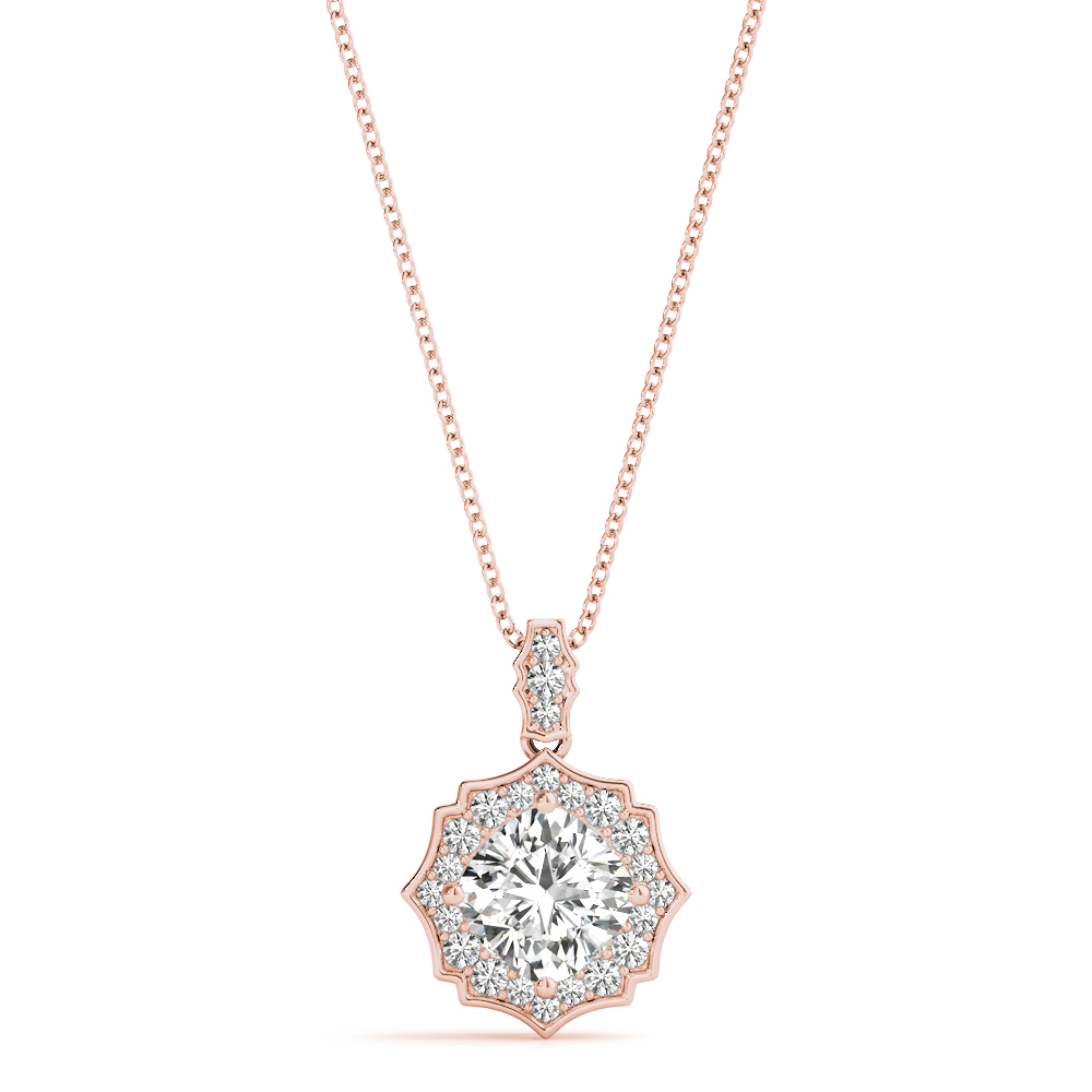 Taliana Lab-Created Diamond 4 Prong  Necklace