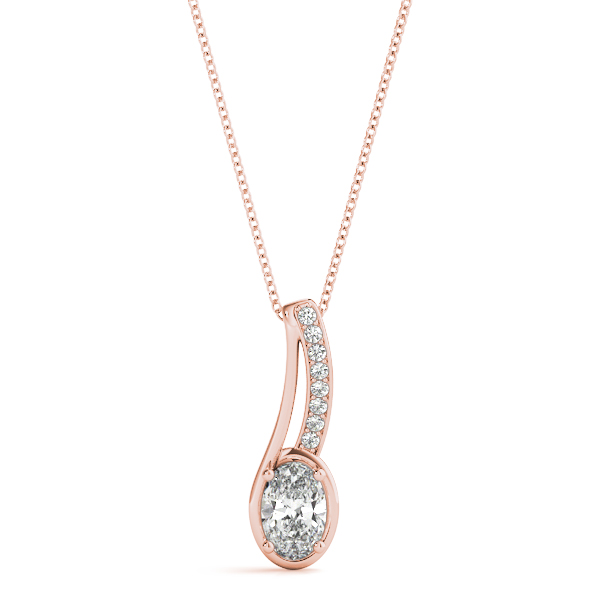 0.1 Ct Lab-Created Diamond Oval Cut Taheria  in Silver 925
