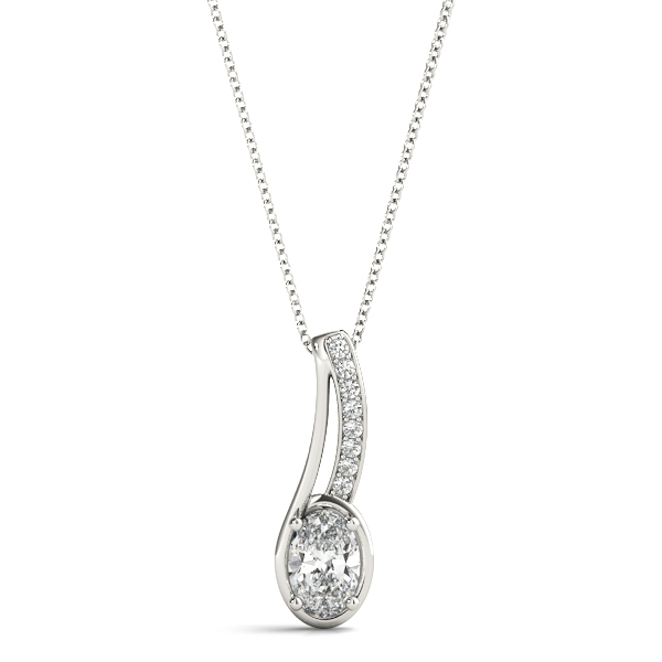 0.1 Ct Lab-Created Diamond Oval Cut Taheria  in Silver 925