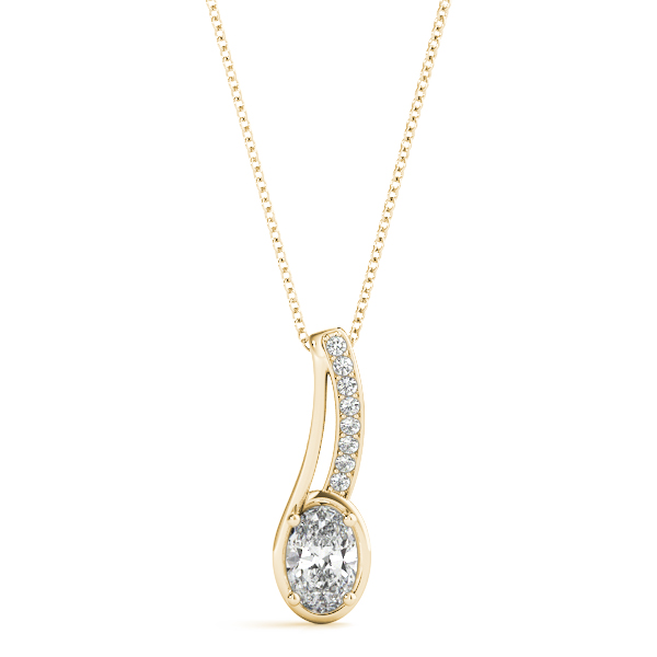 0.1 Ct Lab-Created Diamond Oval Cut Taheria  in Silver 925