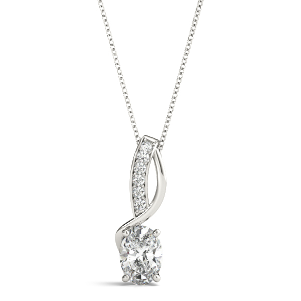 Lab-Created Diamond Oval Cut Tahiyah  in Silver 925