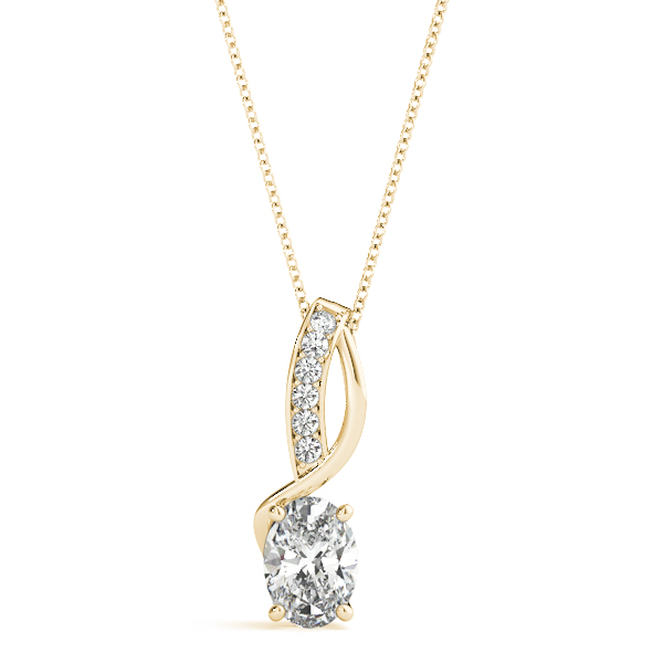 Lab-Created Diamond Oval Cut Tahiyah  in Silver 925