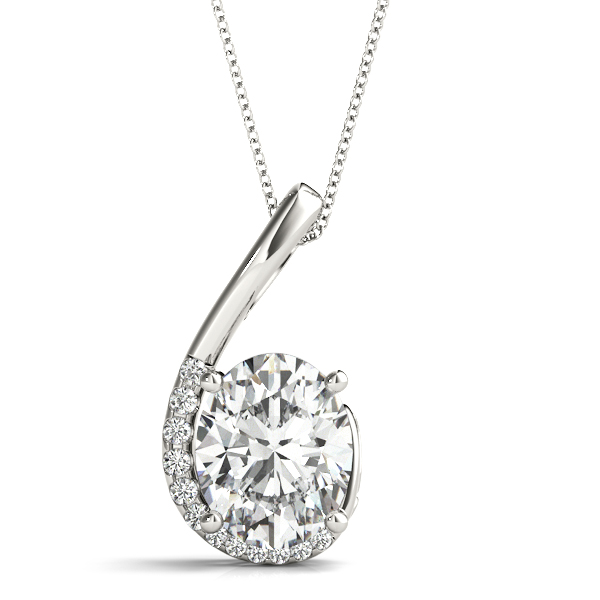 0.1 Ct Lab-Created Diamond Oval Cut Taisie  in Silver 925