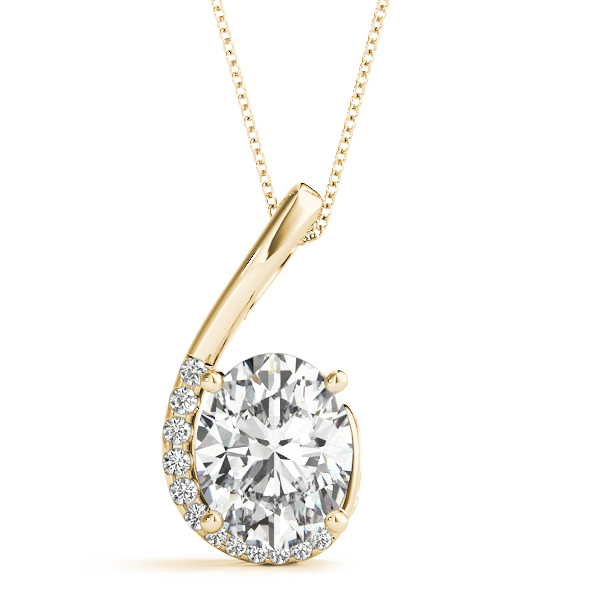 0.1 Ct Lab-Created Diamond Oval Cut Taisie  in Silver 925
