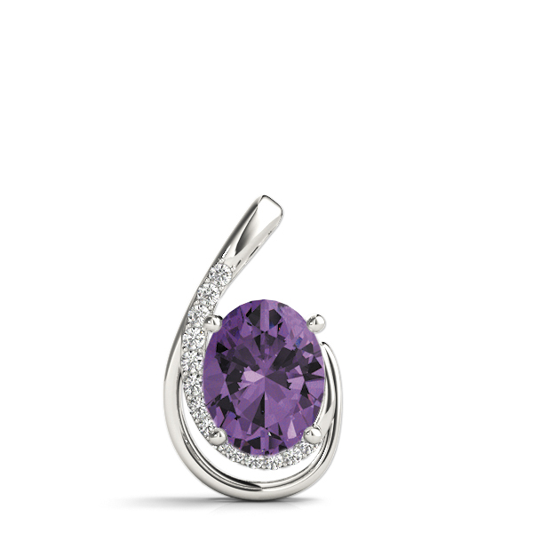 0.2 Ct Amethyst Oval Cut Taigi  in Silver 925