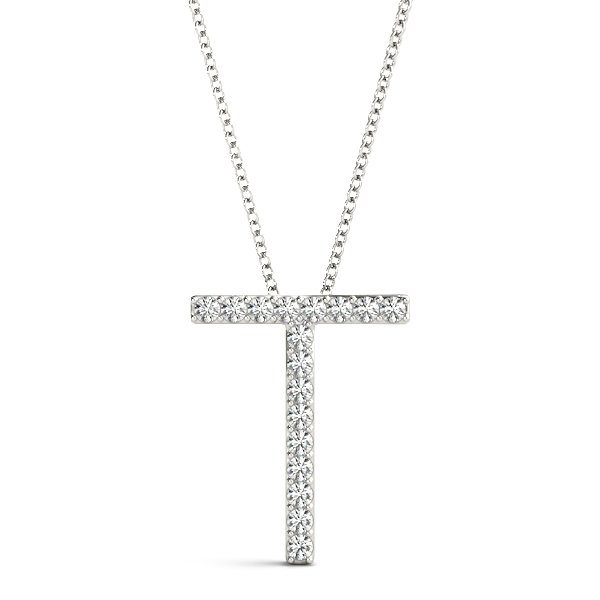 Tyler Natural Diamond Prong Set  Necklace