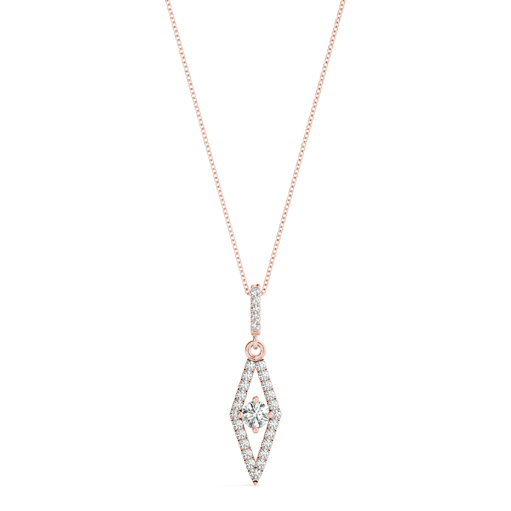 0.3 Ct Lab Grown Diamond Round Cut Taherah  in Silver 925
