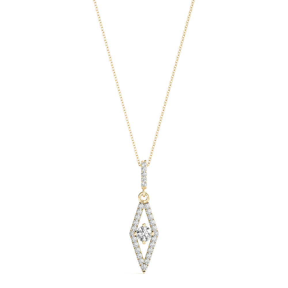 0.3 Ct Lab Grown Diamond Round Cut Taherah  in Silver 925