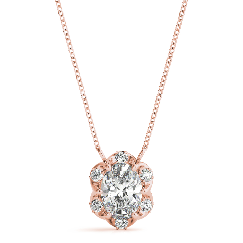 0.2 Ct Lab Grown Diamond Oval Cut Takako  in Silver 925