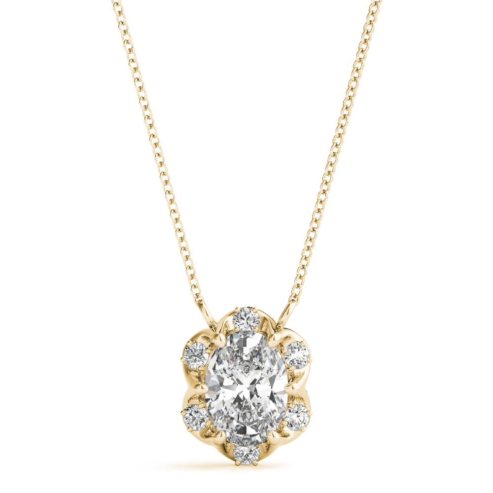 0.2 Ct Lab Grown Diamond Oval Cut Takako  in Silver 925