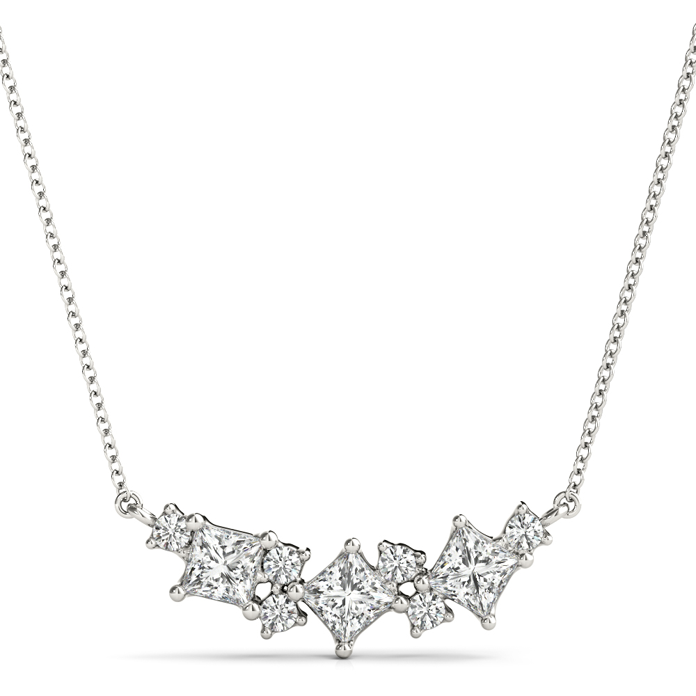 Thorn Natural Diamond Prong Set Necklace