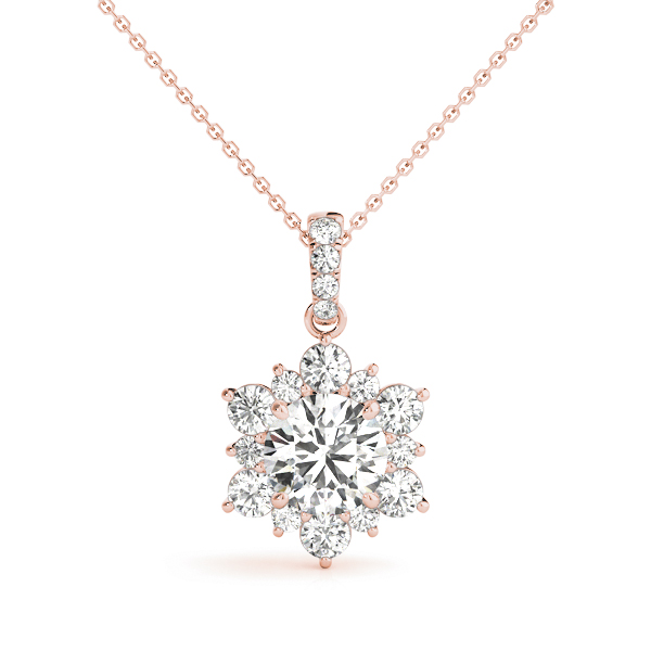 Valynn Lab-Created Diamond 4 Prong Set Necklace