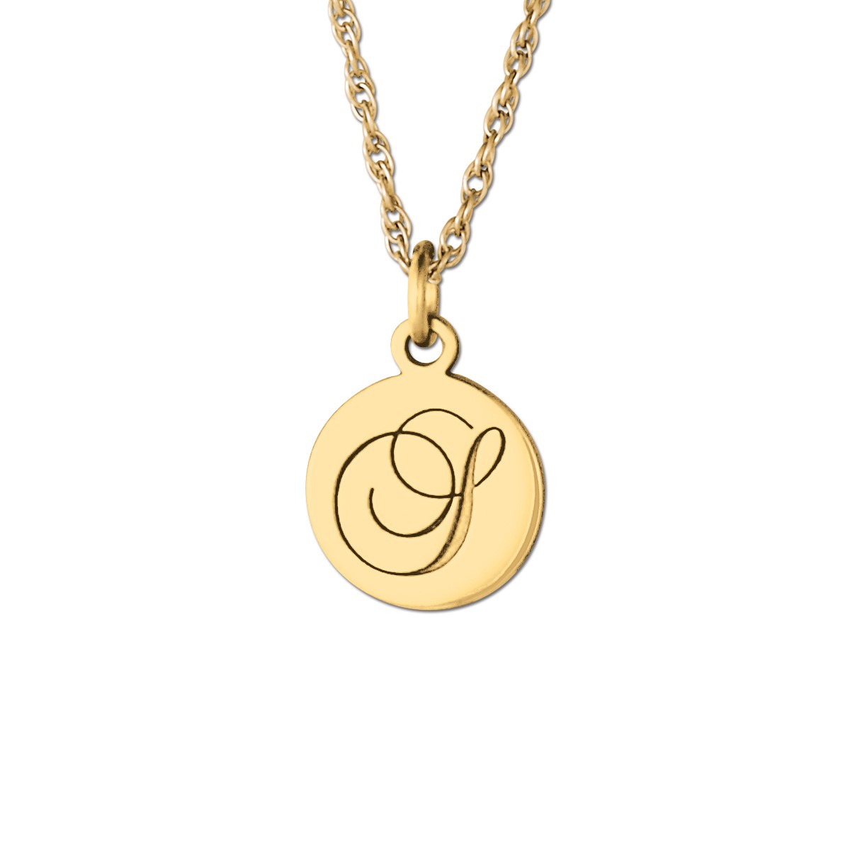 Yellow Gold Callum Designer Pendant Necklace