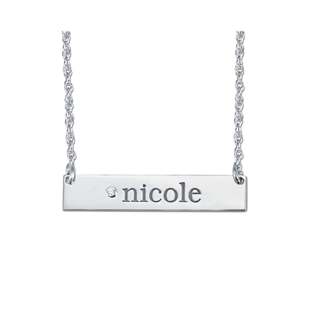 Nicole Designer Pendants Necklaces in Silver 925