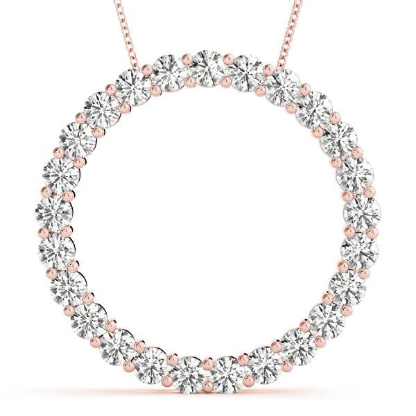 Otis Natural Diamond Prong Set  Necklace