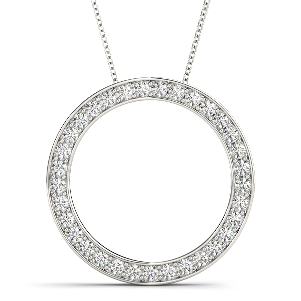 Simon Natural Diamond Pave Set  Necklace