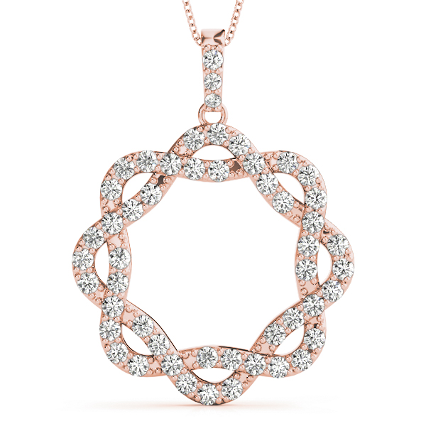 Milton Natural Diamond Pave Set  Necklace