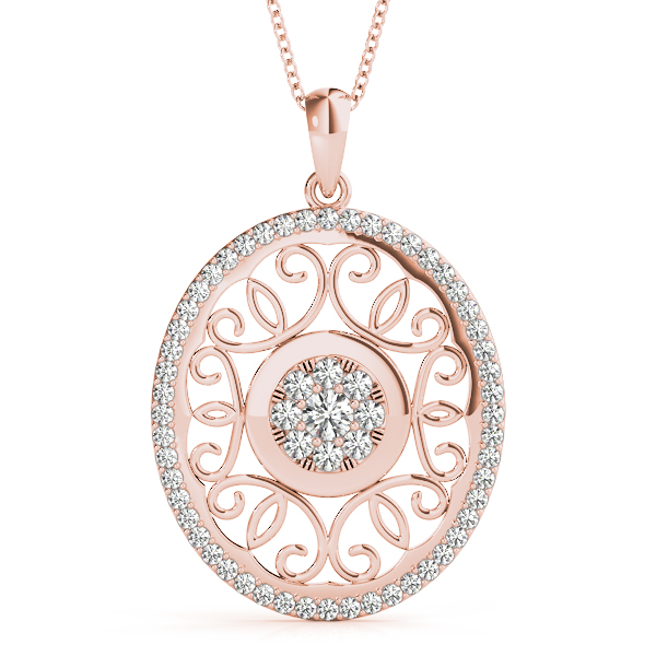 Soren Natural Diamond Pave Set  Necklace