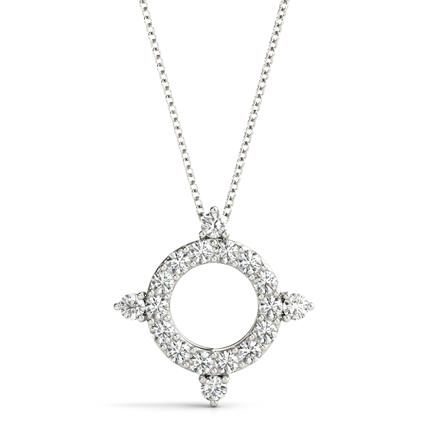 Myles Natural Diamond Pave Set  Necklace
