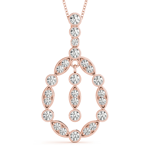 Spencer Natural Diamond Prong Set  Necklace