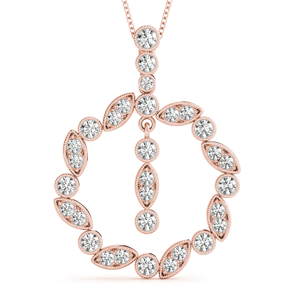 Dylan Natural Diamond Prong Set  Necklace