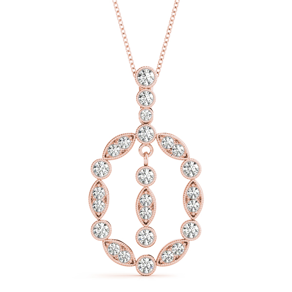 Adrian Natural Diamond Prong Set  Necklace