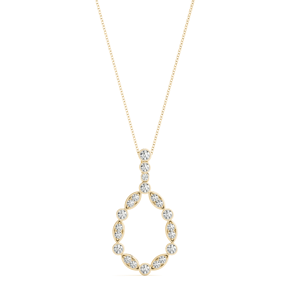 Aaron Natural Diamond Prong Set  Necklace