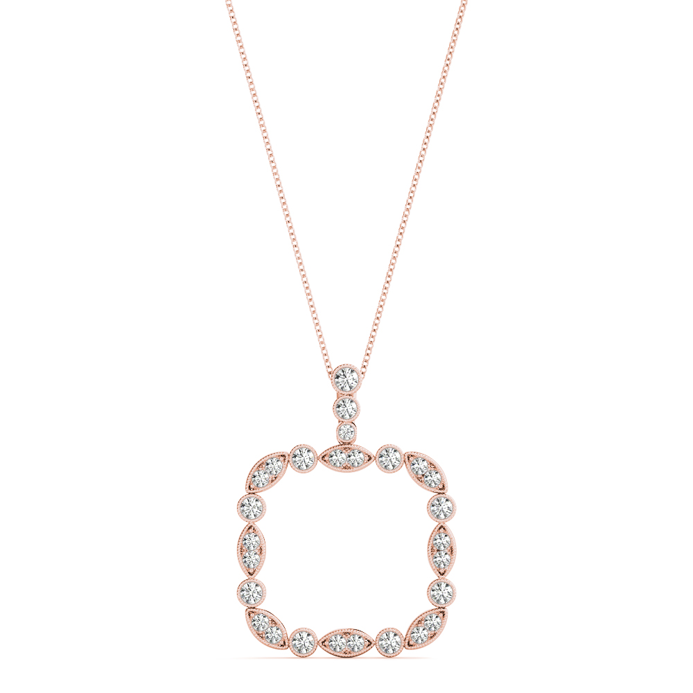 Paige Natural Diamond Prong Set  Necklace