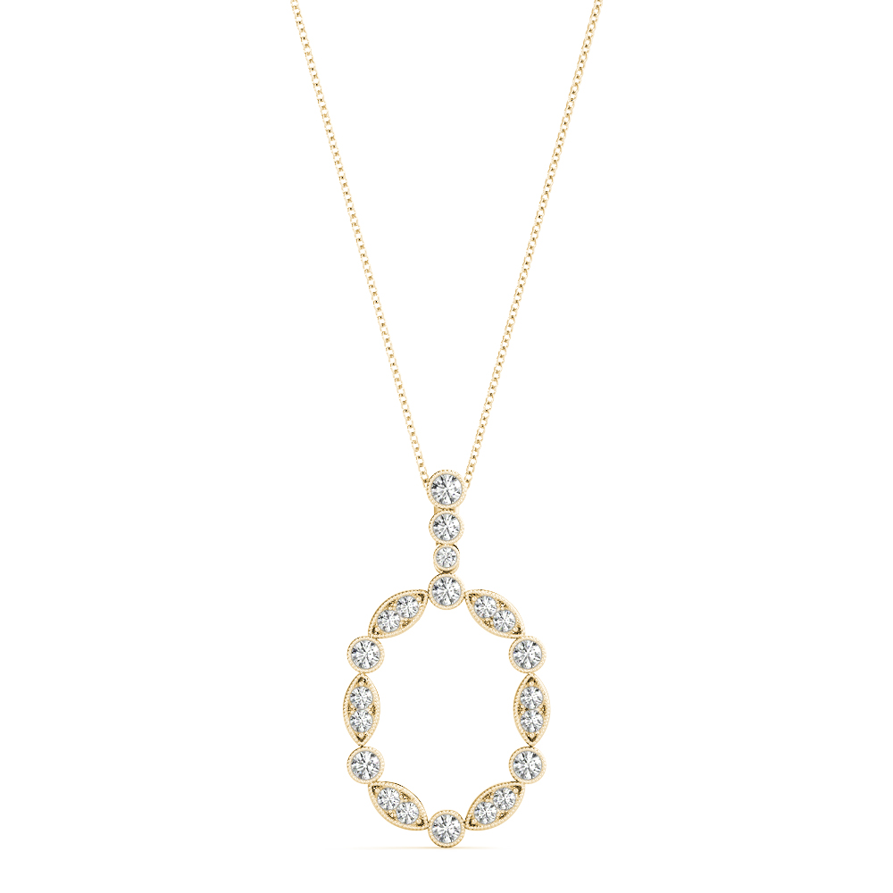 Brooke Natural Diamond Prong Set  Necklace