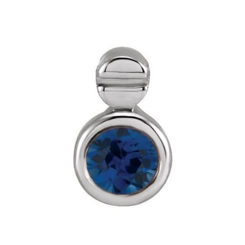 Prita 0.15 Carat Blue Sapphire Bezel Set  Necklace