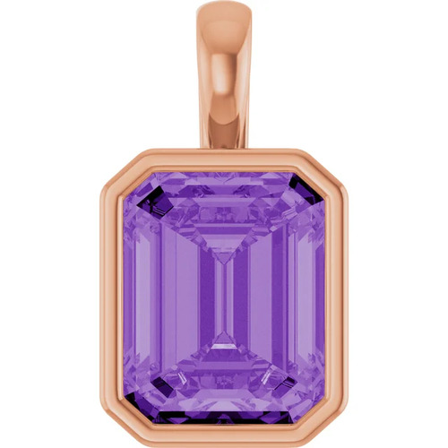 Pacquita Amethyst Bezel Set  Necklace