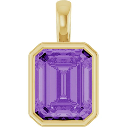 Pacquita Amethyst Bezel Set  Necklace