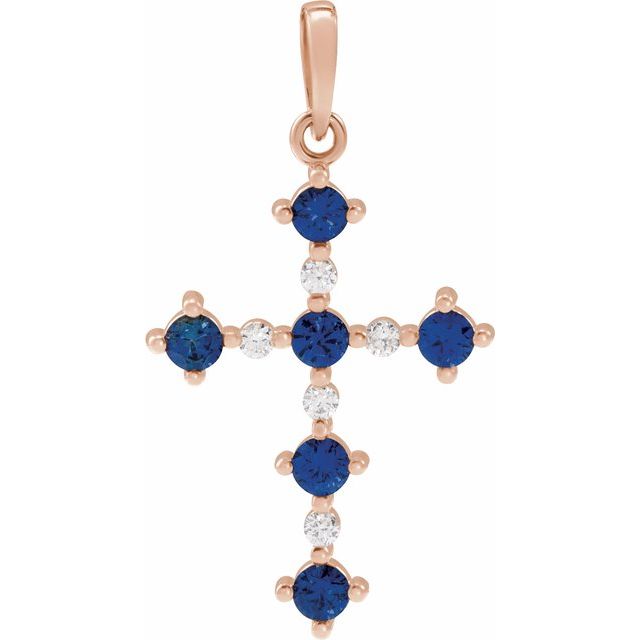 Pulakita Blue Sapphire Prong Set  Necklace