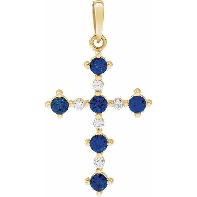 Pulakita Blue Sapphire Prong Set  Necklace