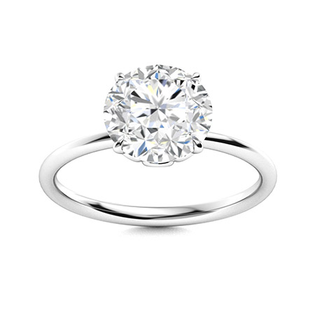 0.20-3.00 Carat 4 Prong Round Diamond Engagement Ring