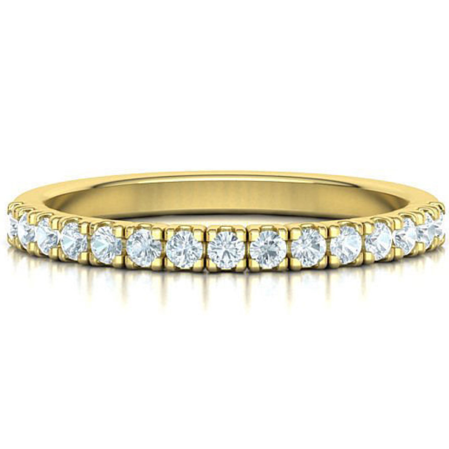 0.25 Ct Lab-Created Round Cut Ekaterini  Diamond Rings in 9K White Gold