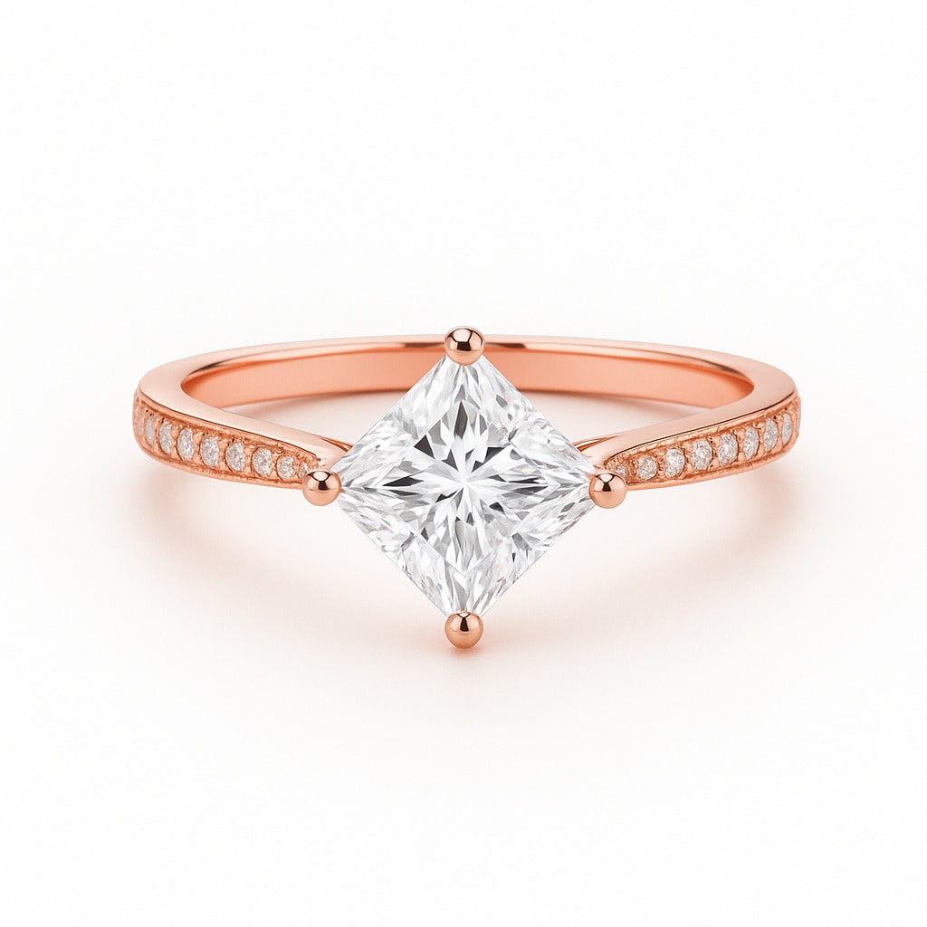 Belet Natural 4 Prong  Diamond Ring