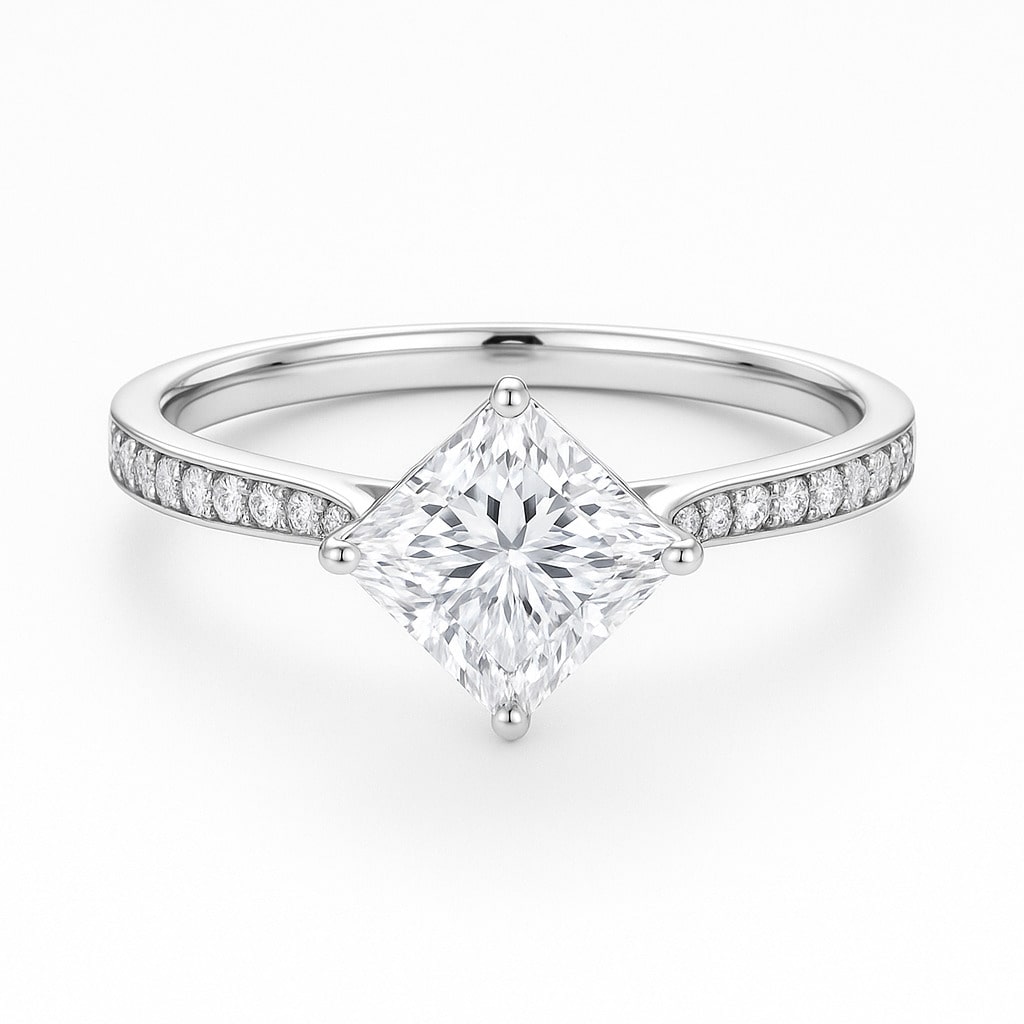 Belet Natural 4 Prong  Diamond Ring