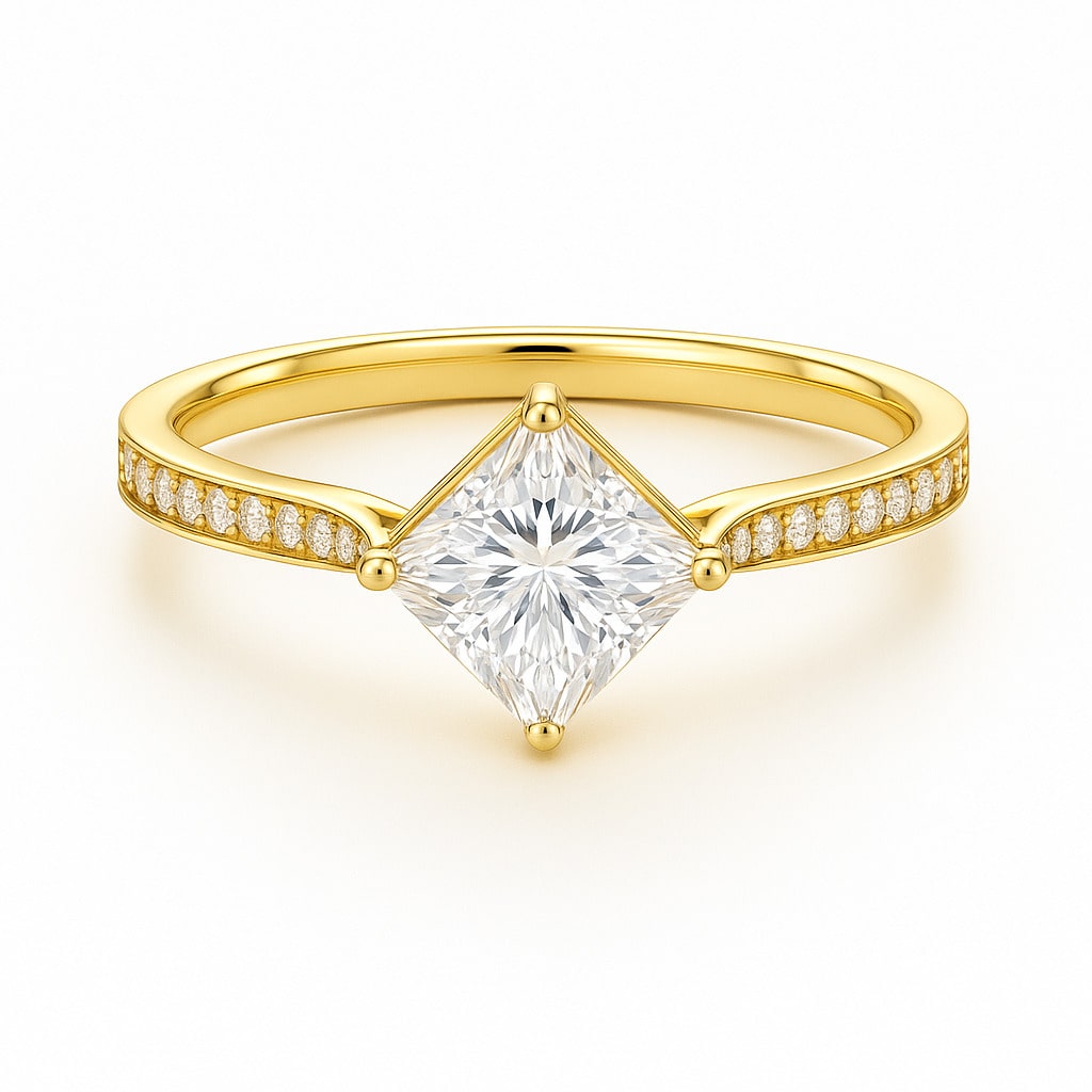 Belet Natural 4 Prong  Diamond Ring