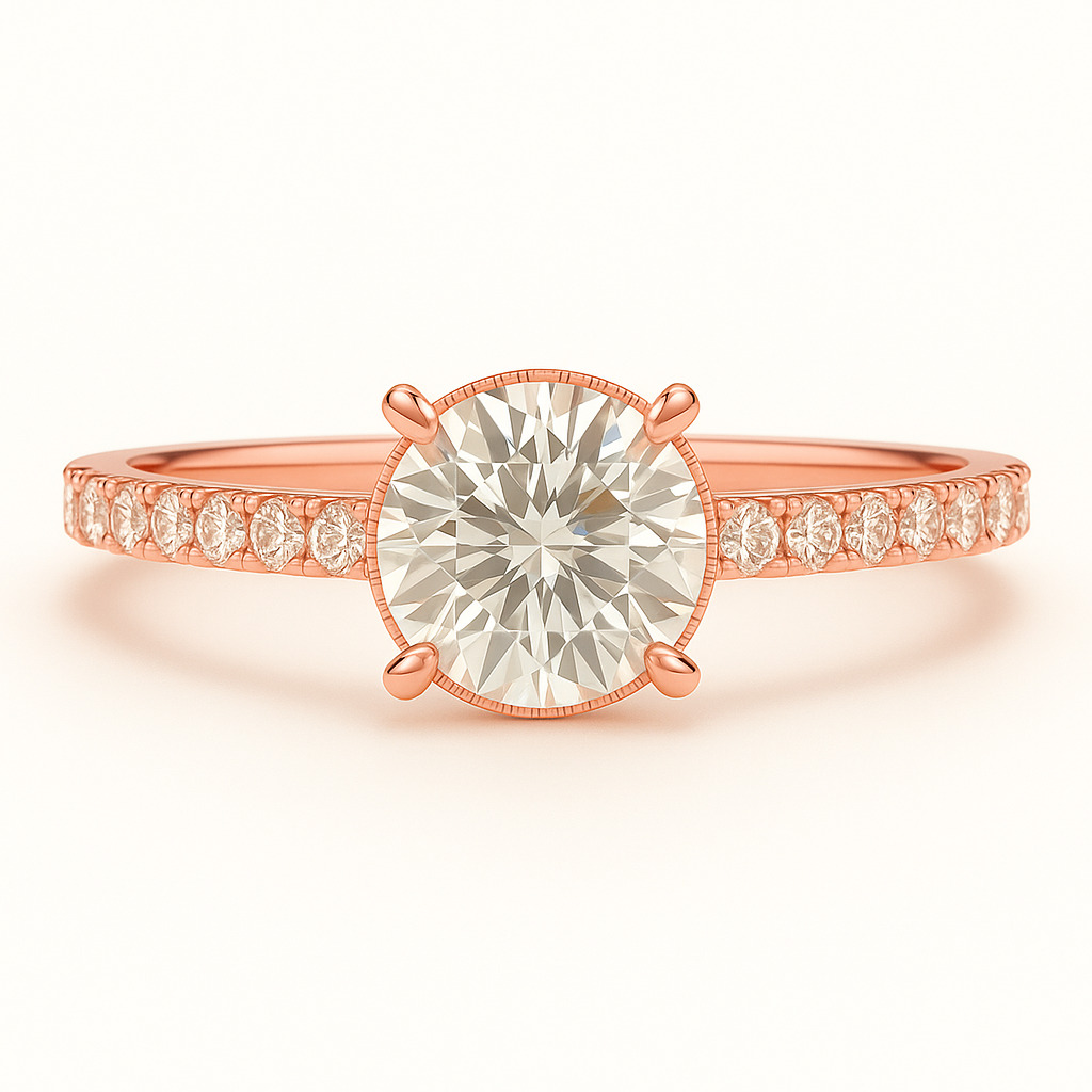 Benthe Natural 4 Prong  Diamond Ring