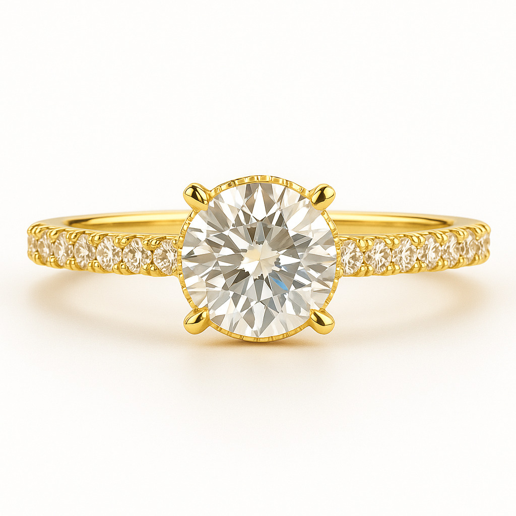 Benthe Natural 4 Prong  Diamond Ring