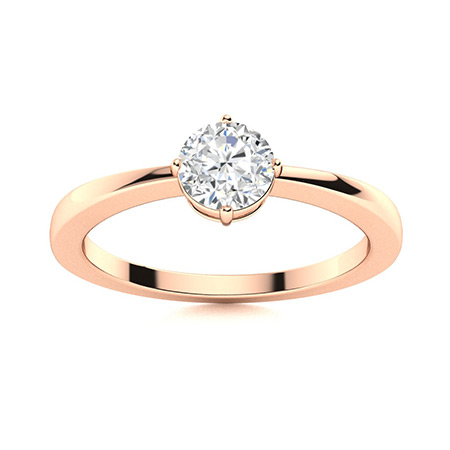 Chermel Natural 4 Prong  Diamond Ring