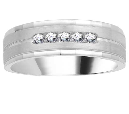 Prong Setting Diamond Mens Ring